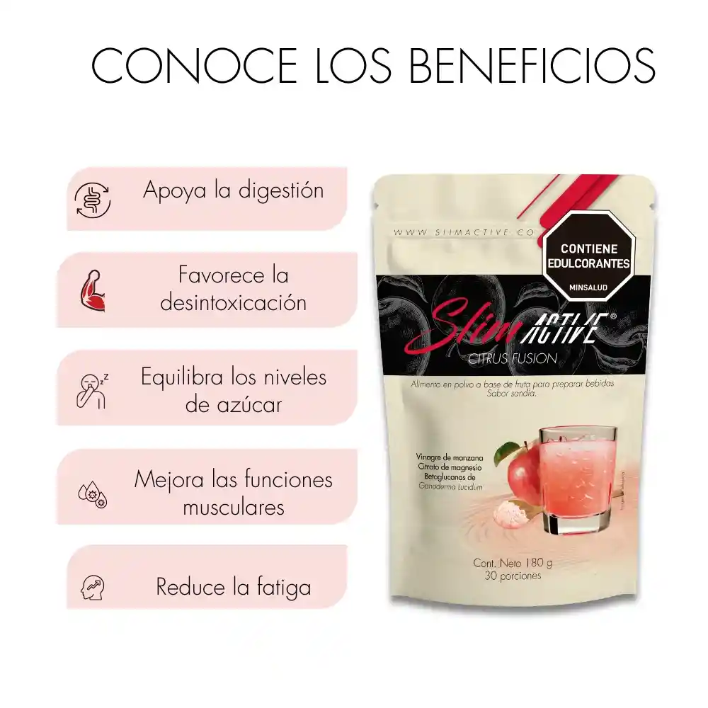 Citrus Fusion Con Magnesio, Vinagre De Manzana Y Ganoderma