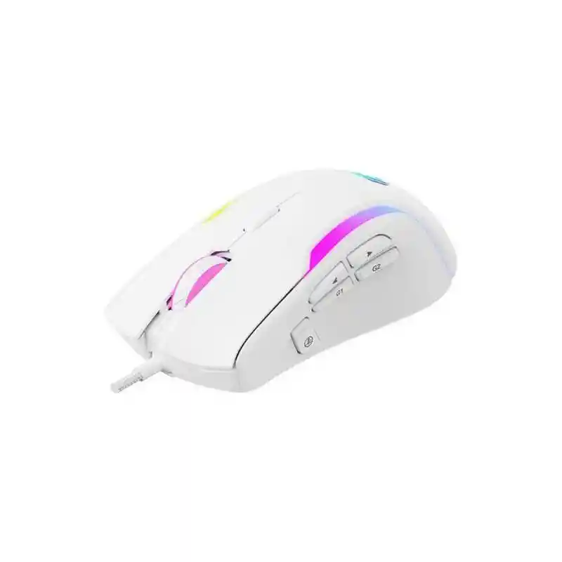 Mouse Usb Havit Ms1033 Blanco Gamer 8000 Dpi Con Software Y Pesas