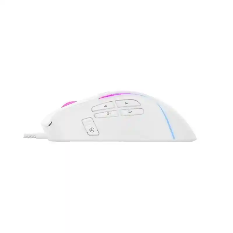 Mouse Usb Havit Ms1033 Blanco Gamer 8000 Dpi Con Software Y Pesas