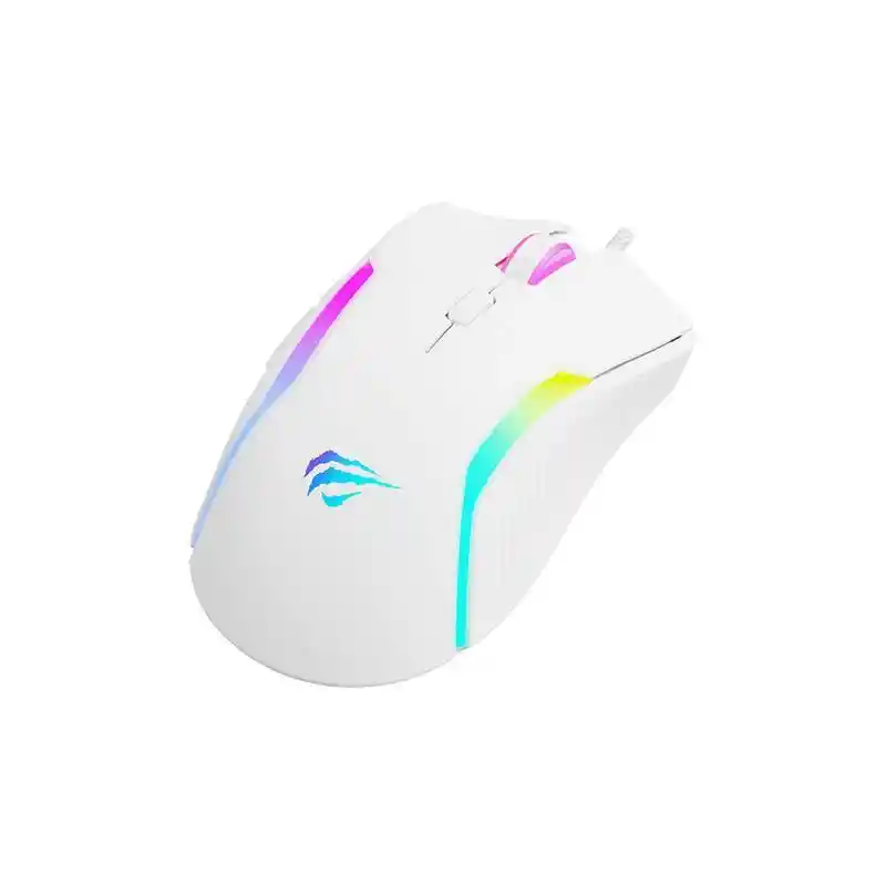 Mouse Usb Havit Ms1033 Blanco Gamer 8000 Dpi Con Software Y Pesas