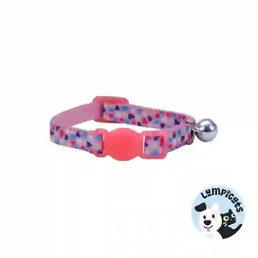 Lil Pals Gato Kitten Collar Corazon Rosado