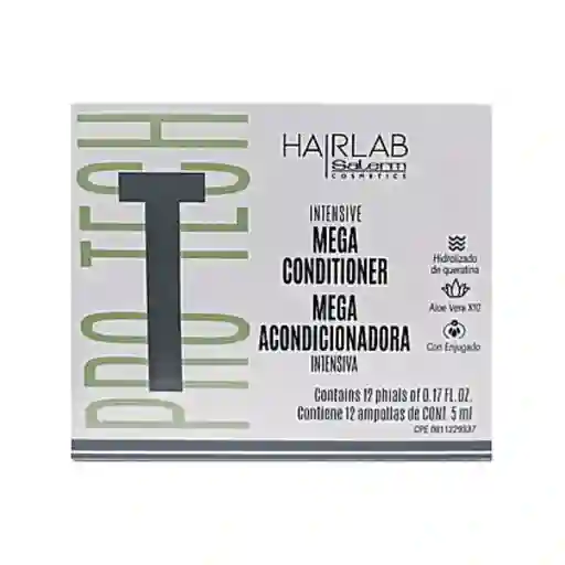 Ampolletas Salerm Hairlab Mega Acondicionadora X12