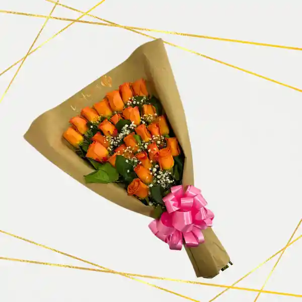 Bouquet Rosas Naranjas