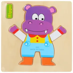 Rompecabezas En Madera Ingles Juego Didactico Aprendizaje