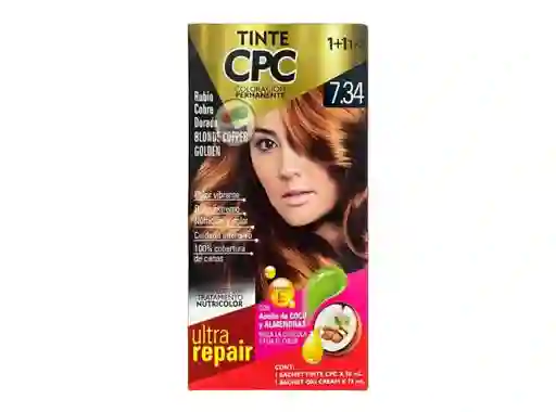 Tinte Cpc 7.34 Rubio Cobre Dorado X50 Ml
