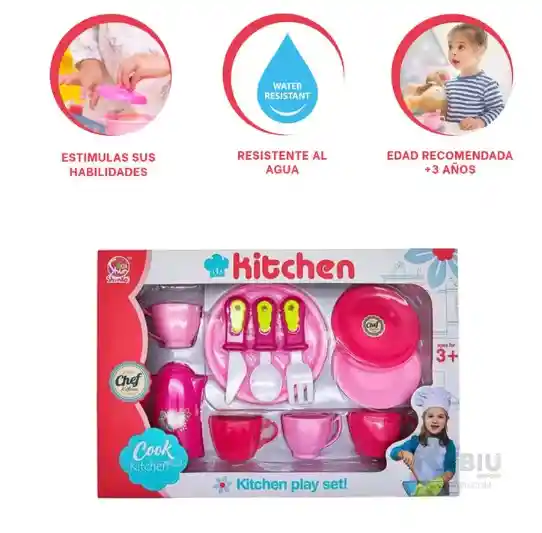 Juego Cocina De Platos Y Tazas