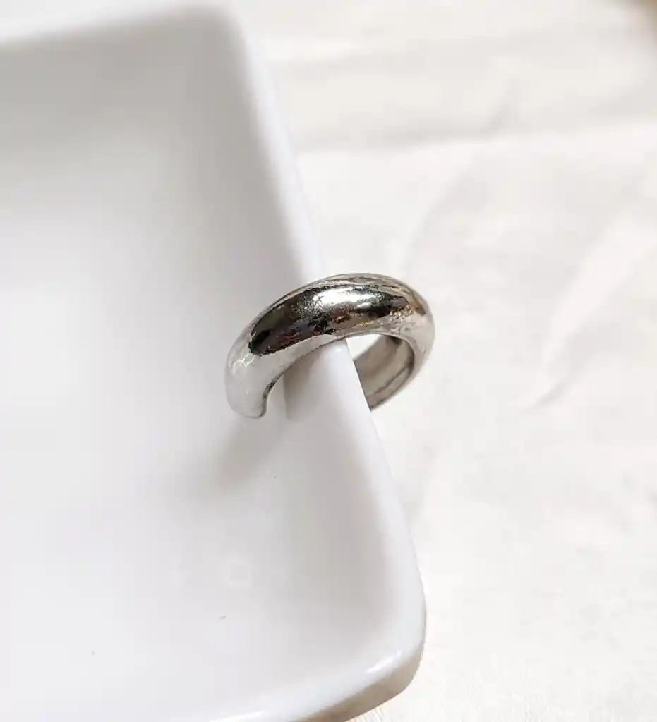 Earcuff Liso Plateado