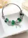 Pulsera Tipo Pandora Esmeralda