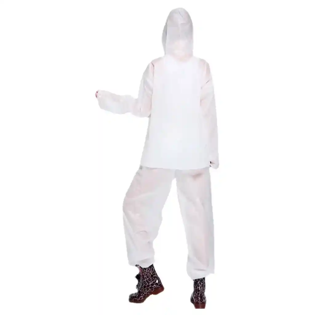 Kit X3 Traje Impermeable Chaqueta + Pantalón + Zapaton Suela Blanco