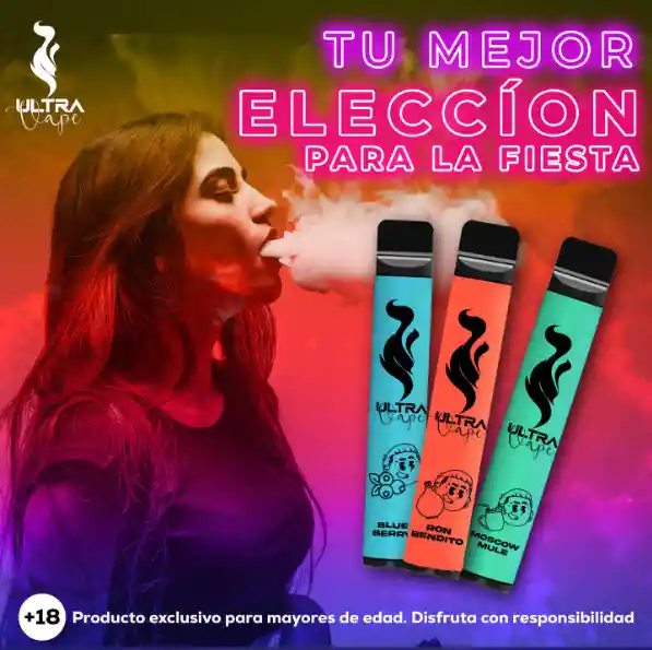Tripleta Ultra Vape By Blessd - Ron Bendito + Blue Berry + Moscow Mule