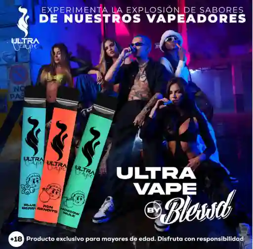 Tripleta Ultra Vape By Blessd - Ron Bendito + Blue Berry + Moscow Mule