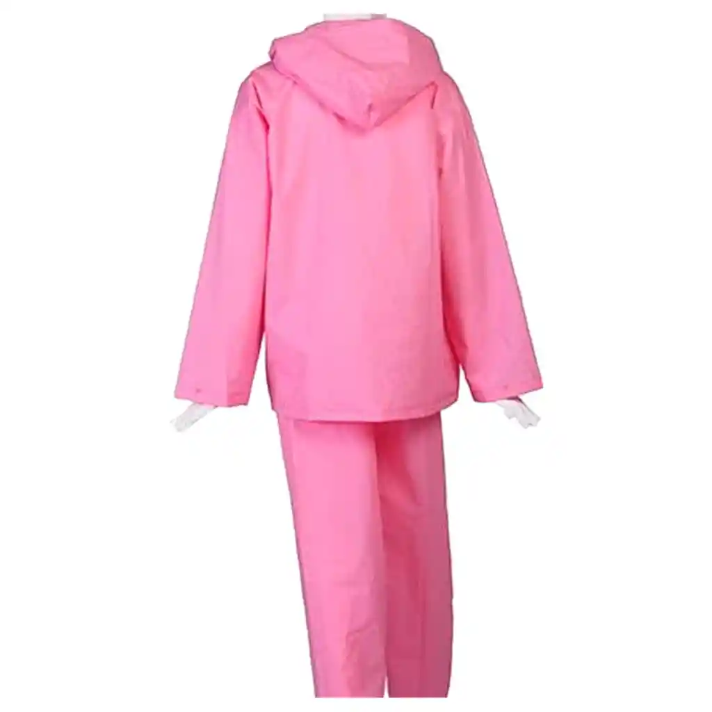 Kit X3 Traje Impermeable Chaqueta + Pantalón + Zapaton Suela Rosado