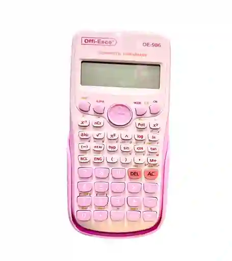 Calculadora Cientifica Offi Esco Oe-986 Color Rosado Claro