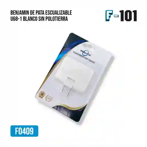 Benjamin De Pata Escualizable U68-1 Blanco Sin Polotierra