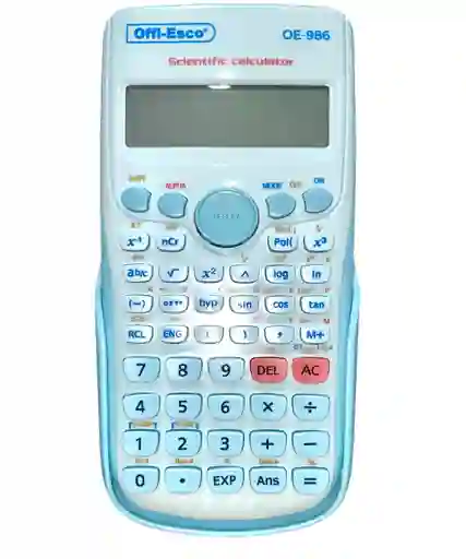 Calculadora Cientifica Offi Esco Oe-986 Color Azul