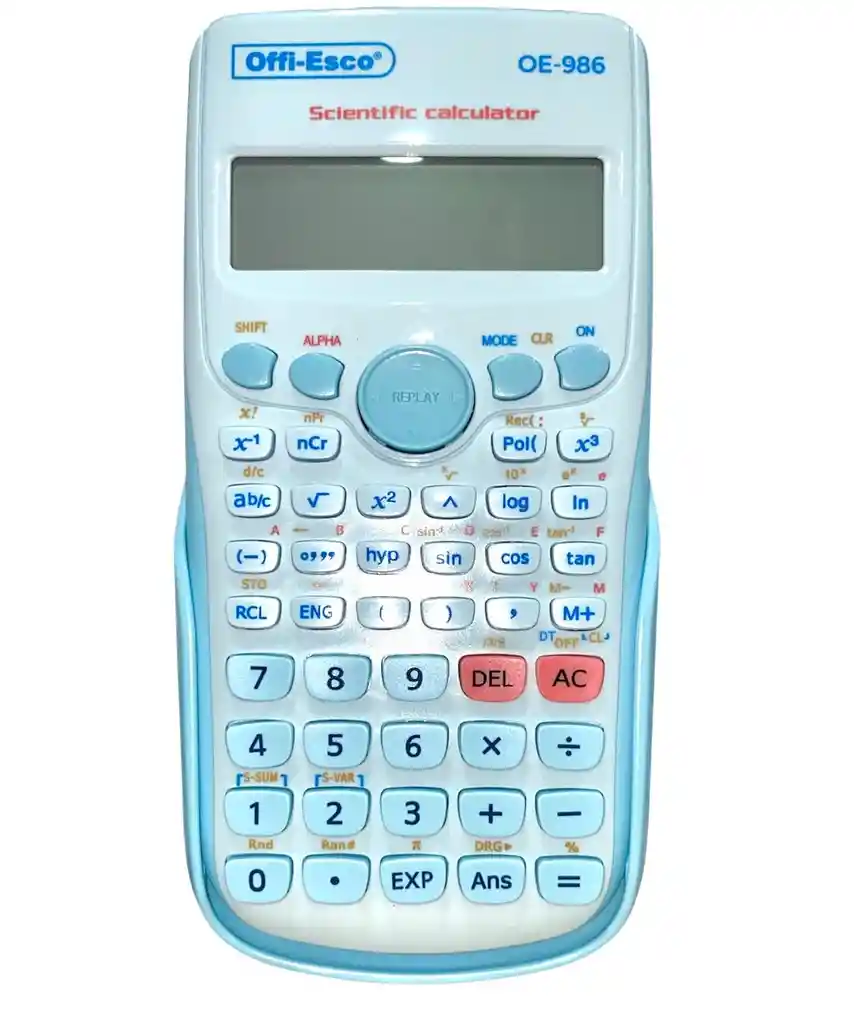 Calculadora Cientifica Offi Esco Oe-986 Color Azul