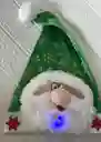 Gorro Navidad Verde Papa Noel Con Luces (( Talla Unica ))