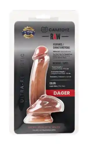 Dildo Ultra Realista Dager Camtoyz 17 Cm