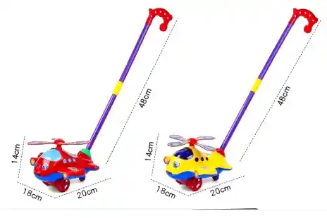 Carro Arrastrable De Juguete De Avion Educativo Empuje A Mano