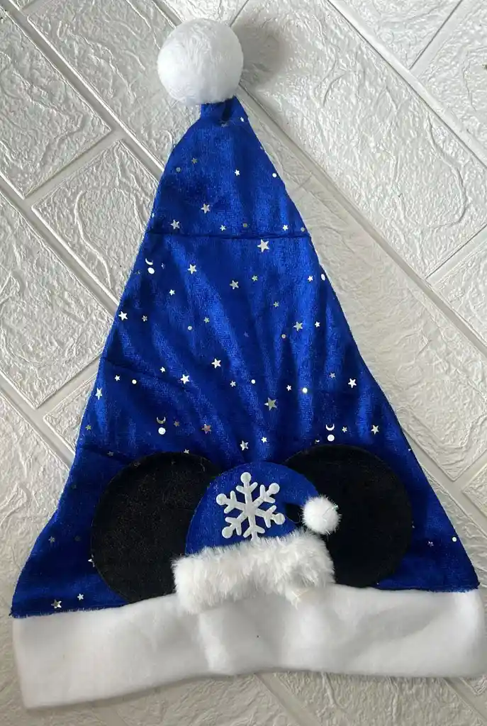 Gorro Navidad Azul Mickey