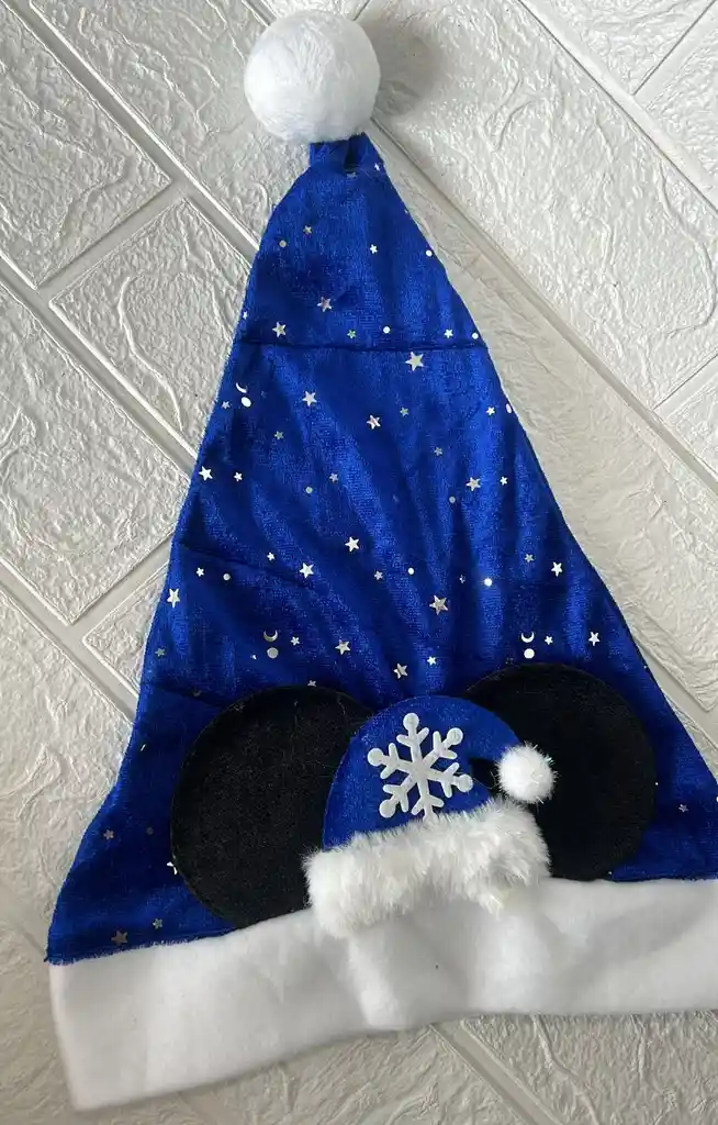 Gorro Navidad Azul Mickey