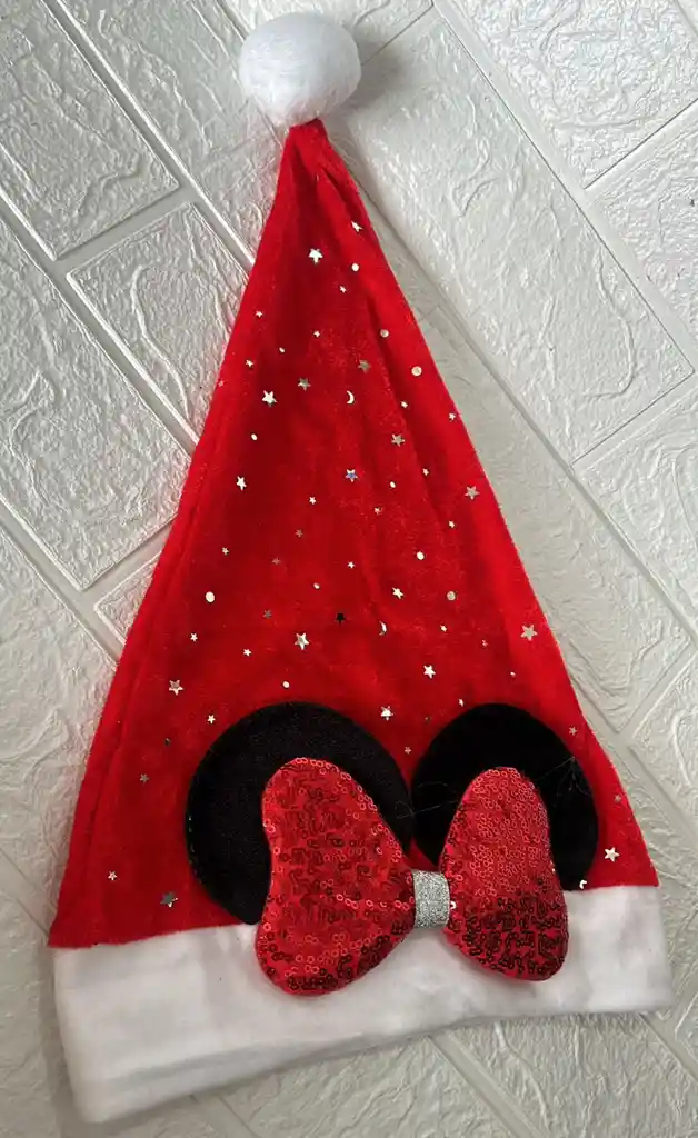 Gorro Navidad Rojo Minnie