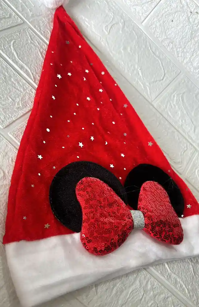 Gorro Navidad Rojo Minnie