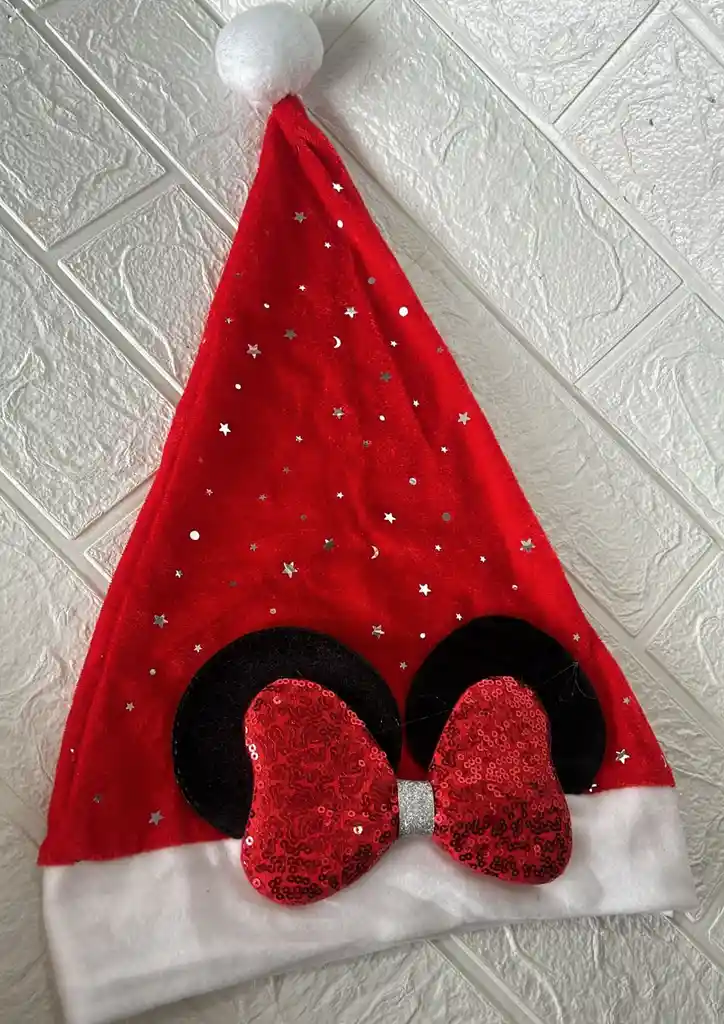 Gorro Navidad Rojo Minnie