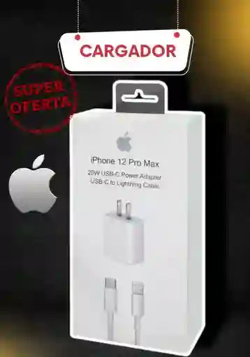 Cargador Iphone Tipo C 20w + Cable Tipo C Lightning