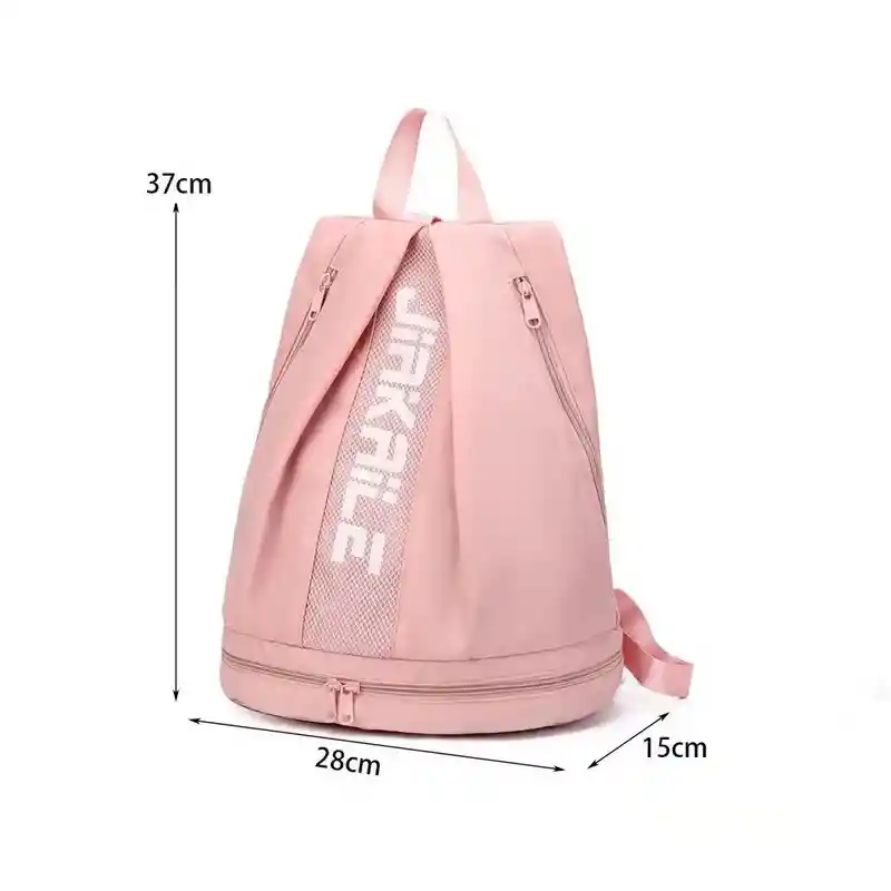 Bolsa Mochila Impermeable Con Compartimento Para Zapatos Morral - Palo Rosa