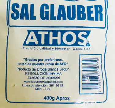 Sal De Glauber 400gr 1 Unidad