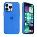 Case Silicon Color Azul Para Iphone 14 Pro Max