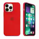 Case Silicon Color Rojo Para Iphone 14 Pro Max