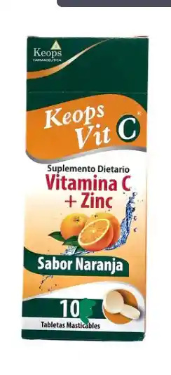 Vitamina C Sobre X 10 Unidades Keops Vit