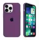 Case Silicon Color Morado Uva Para Iphone 14 Pro Max