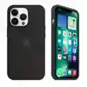 Case Silicon Color Negro Para Iphone 14 Plus