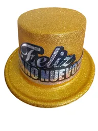 Sombreros Para Fiesta De Feliz Año Nuevo Color Dorado X6