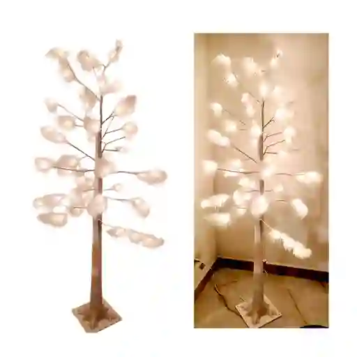 Árbol Navidad Luz Led Lujo Plumas Chamizo Bodas