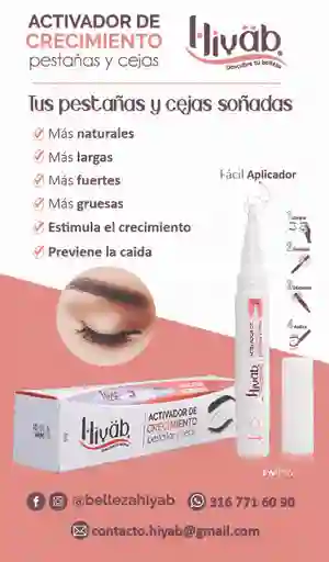 Activador De Crecimiento Pestañas Y Cejas Hiyab