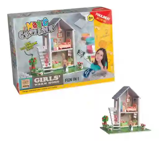 Juego Cemento Mágico,hogar Casa De Muñecas