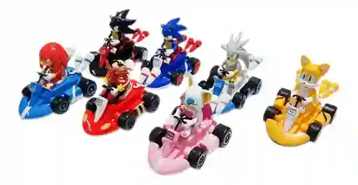 Carro Super Sonic Kart Impulso Muñecos Colección