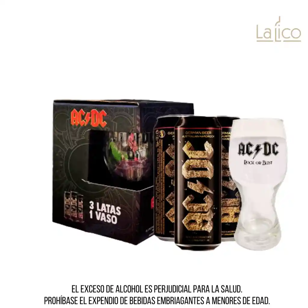 Estuche Cerveza Ac Dc