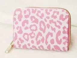 Monedero - Tarjetero Animal Print Rosa