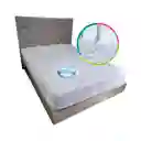 Protector Colchón Impermeable Blanco Cama Semidoble 120x190cm