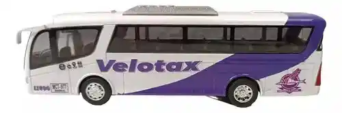 Carro Coleccionable Bus Troncal Metálico Velotax Modelo Coche Juguete Fiesta Regalos, Colección