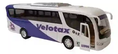 Carro Coleccionable Bus Troncal Metálico Velotax Modelo Coche Juguete Fiesta Regalos, Colección