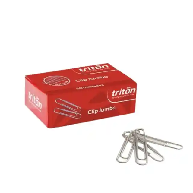 Clip Jumbo, Caja X 50 Unidades, Tritón