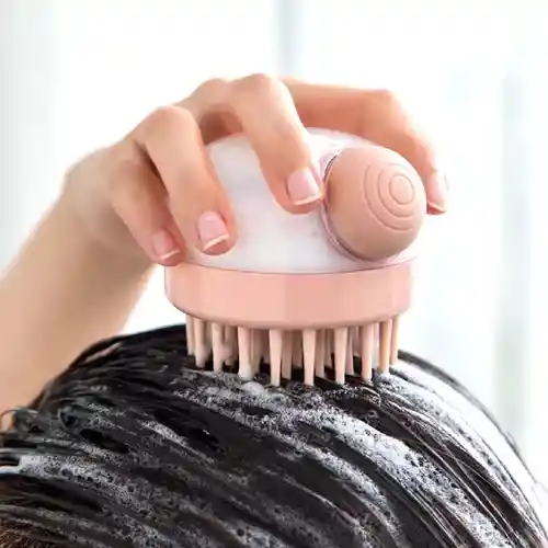 Cepillo Masajeador Para Cabello Dispensador Shampoo Estimula