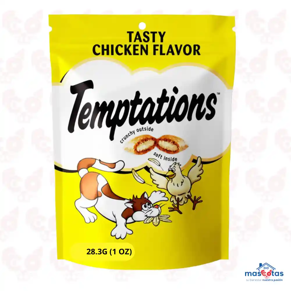 Snacks Para Gatos Temptations Chicken 28.3 G