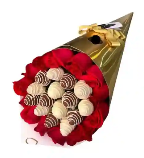Ramo Chocofresas Rosas Del Dia